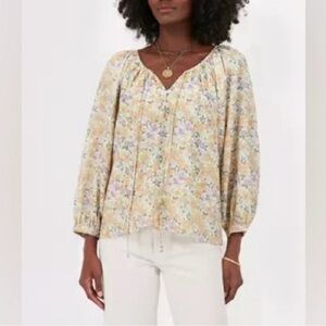 Tuckernuck Hyacinth House Flower Power Maisie Tie
Blouse - Size Large